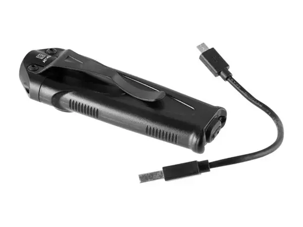 Rechargeable Pocket LED Flashlight 650 Lumen Black