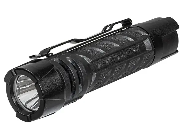 Polytac-1X Tactical Flashlight CR-123A/AA Black