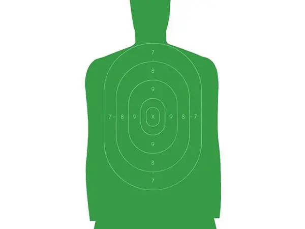 B27FSA Silhouette Green Paper Targets 24x45"  100pk