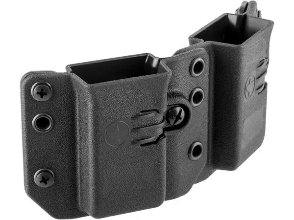 Copia Double Pistol Mag Carrier 9/40 Black Short