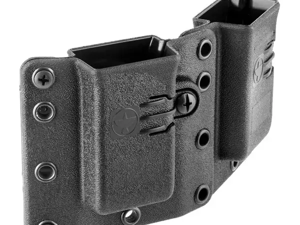 Copia Double Pistol Mag Carrier 9/40 Black Standard