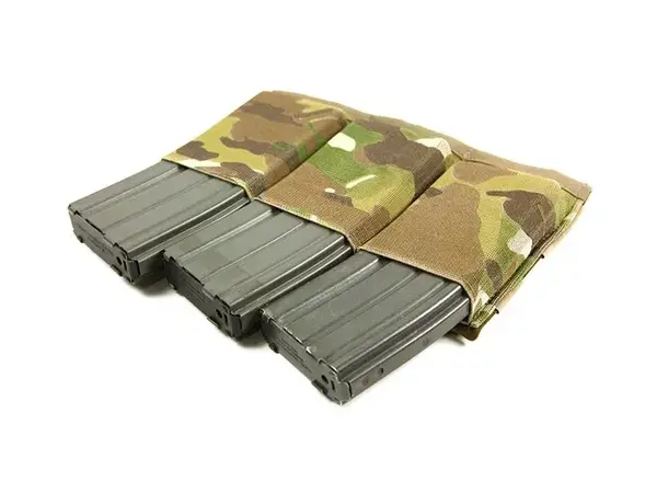 Triple M4 Magazine Pouch MOLLE Mount Multicam