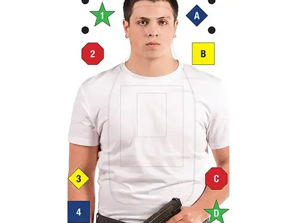 Realistic Photo Command Paper Target 50 Pack