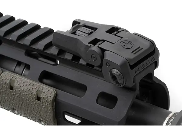 MBUS 3 Front Sight  Flip-Up Adjustable  Polymer BLK
