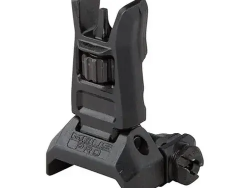 MBUS Pro Front Sight Flip-Up Adjustable Steel Black