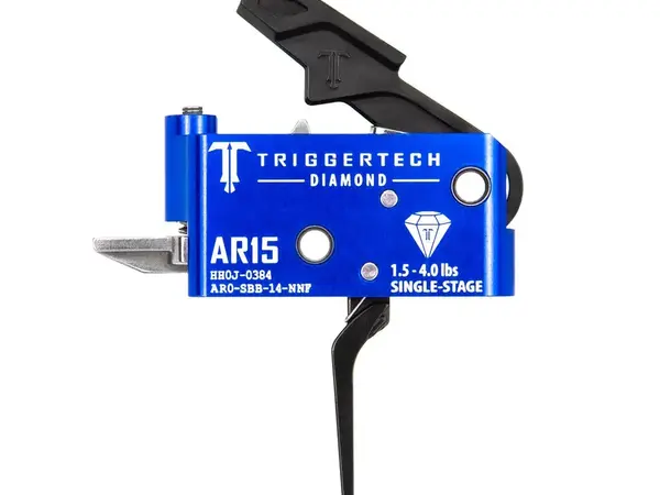 AR15 Single-Stage Diamond Flat Trigger PVD Black