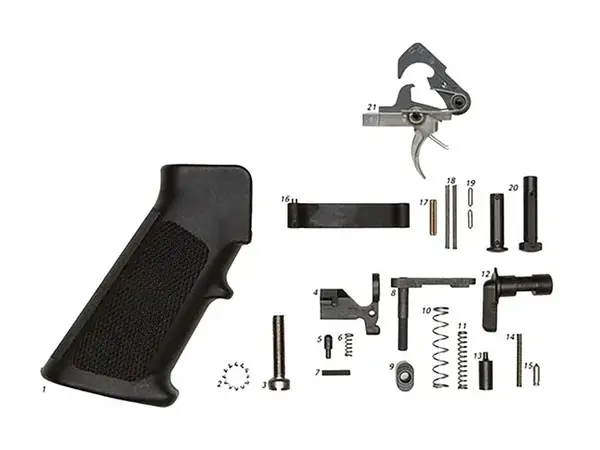AR-15 Lower Parts Kit with Grip w/ ACT Trigger