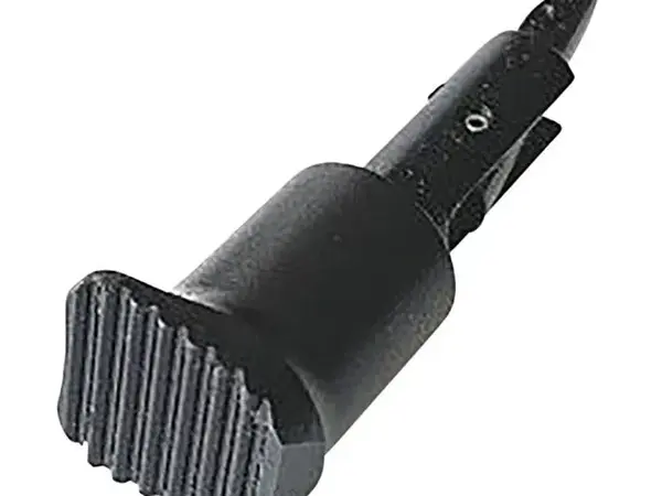 AR-15 LSFA Low Snag Forward Assist Serrated Black