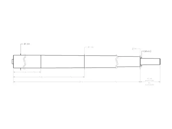 243 Caliber 7.5 Twist 28" Stainless Steel Competition BBL