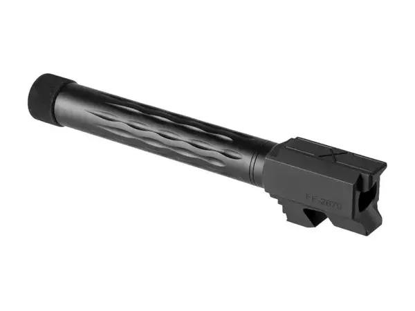 Match 9mm Threaded Flame BBL for Glock-17 Gen 1-4 Black