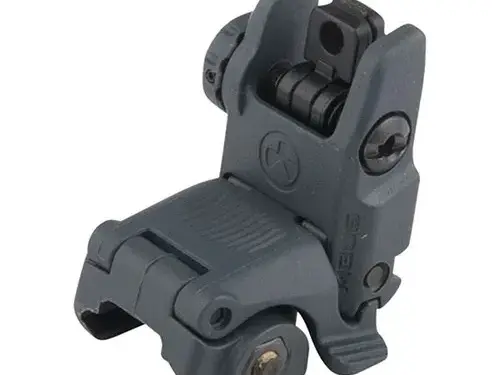 MBUS Rear Sight Flip-Up Polymer for AR-15 Stealth Gray