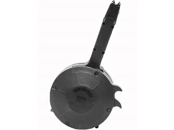 50rd Drum Magazine 9mm Black Polymer for Glock~ 17, 19, 26