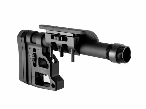 Skeleton Carbine Stock With Cheek Riser 9.75in Black