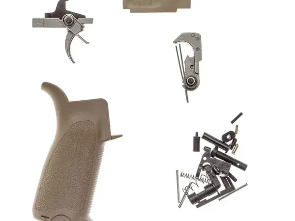 BCMGUNFIGHTER AR-15 Enhanced Lower Parts Kit, FDE