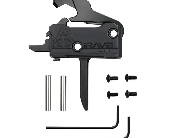 Rave PCC Drop-In Flat Trigger With Anti-Walk Pins Black