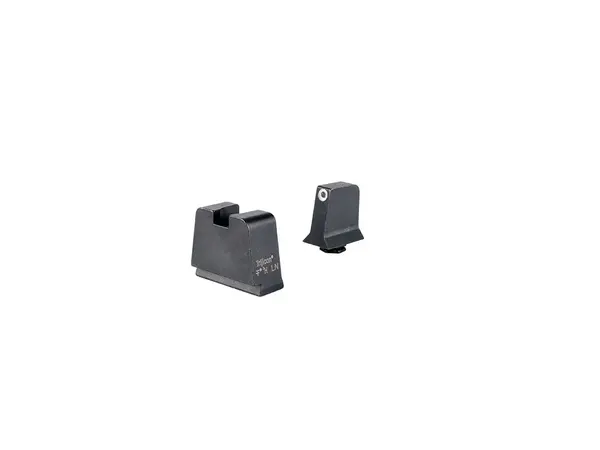 Suppressor/Optic Height Sight Set White/Black Slim Glocks