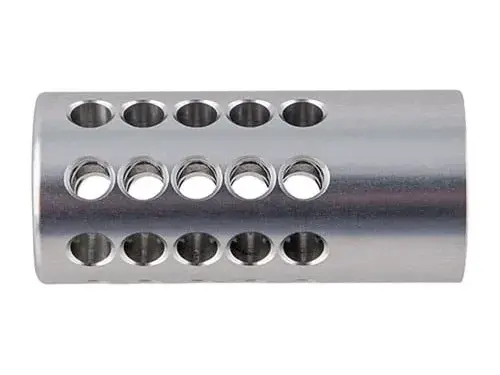 Compensator 22 Caliber 1/2-28 Aluminum Silver