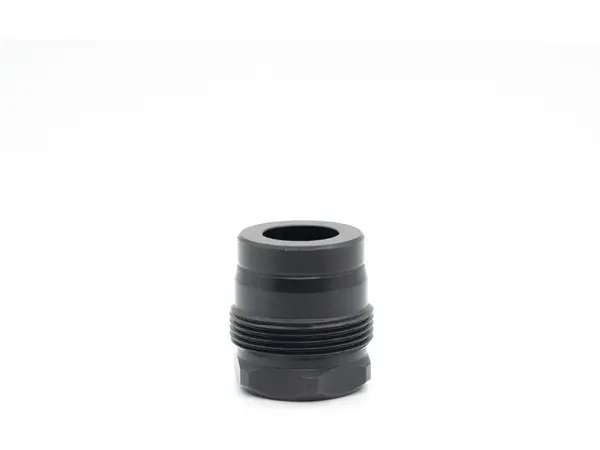 Mini Muzzle Brake 0.456 1/2-28 Thread Taper Shoulder Black