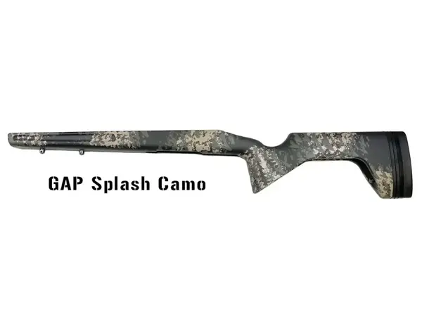 Trekker Short Action Right Hand Rifle Stock GAP Splash Camo