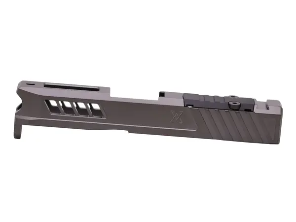 Slide With RMS Cut & Cover Plate For Glock 43 Stealth Grey