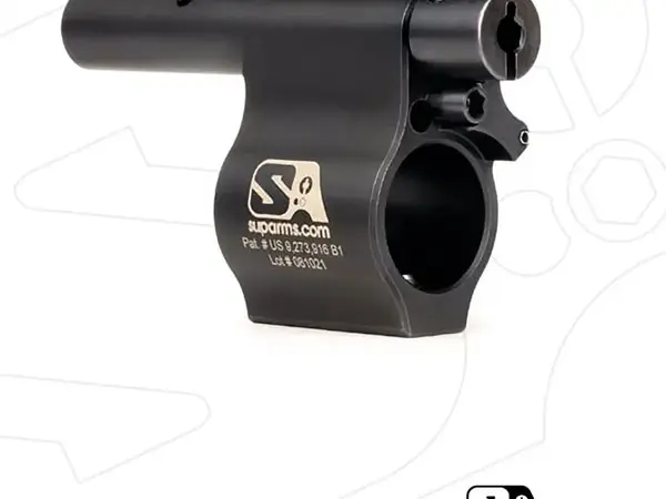 AR-15 Adj Piston System W/Solid .625" Gas Block Midlength LH