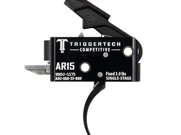 AR15 Single-Stage Competitive Pro Curved Trigger PVD Black