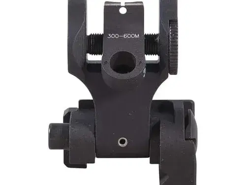 AR-15  Flip-Up Adj Tritium HK-Style Rear Sight Black