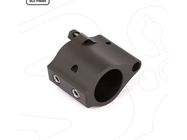 AR-15 Solid Titanium Adjustable Gas Block .936" Black