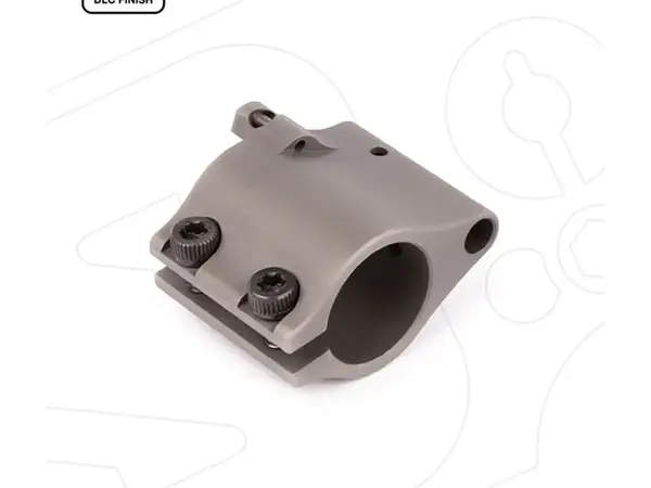 AR-15 Clamp On Titanium Adjustable Gas Block .750" Gray