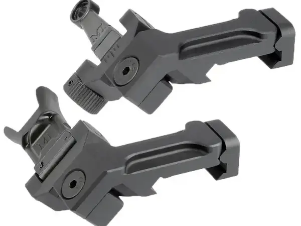 AR-15 Combat Rifle Offset Sight Set Black