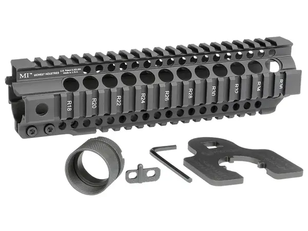 AR-15 Combat T-Series 1-PC Free Float Handguard 9.25" Black