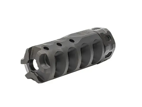 Hypertap 556 Muzzle Brake 22 Caliber 1/2-28 SS Black