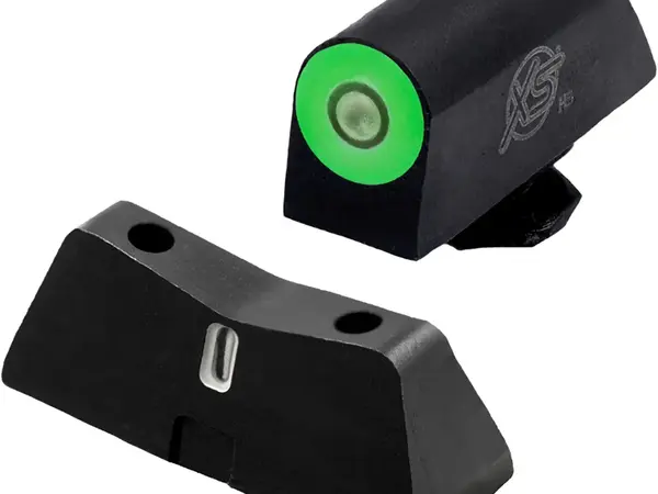 DXT2 Pro Night Sights-Glock 17,19,22-24,26,27 BLK/Green