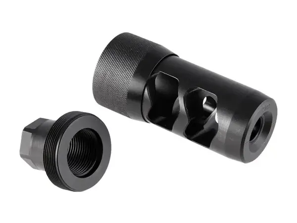 30 Caliber HELLFIRE 2P (6.5mm-30) Muzzle Brake, Black