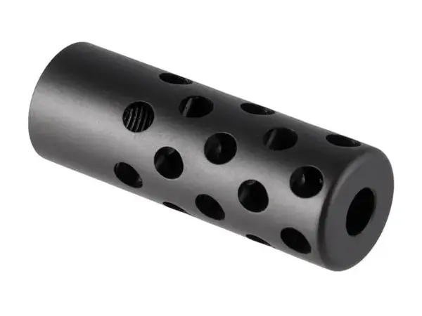Quiet Muzzle Brake 30 Caliber 5/8-24 Steel Matte Blued
