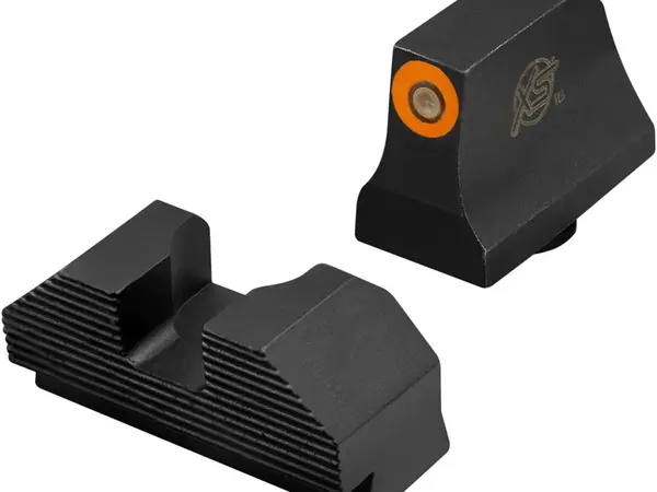 Min Suppressor Night Sights-Glock 17,19,22-24,26,27 BLK/Orng