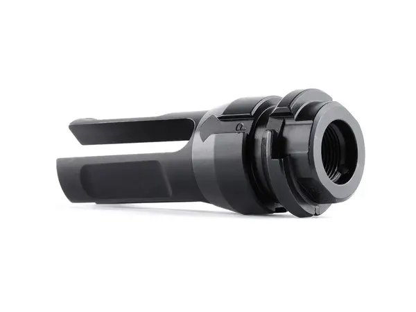 KeyMo Flash Hider 22 Caliber Steyr AUG M13x1LH Threads Black