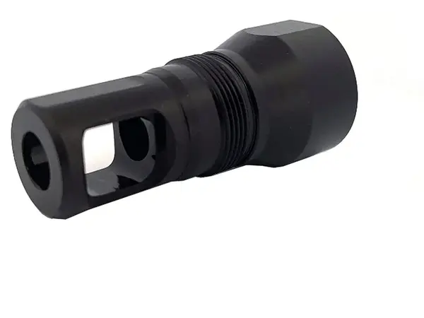 Blyat Muzzle Brake 26x1.5LH Threads Facemount Shoulder Black