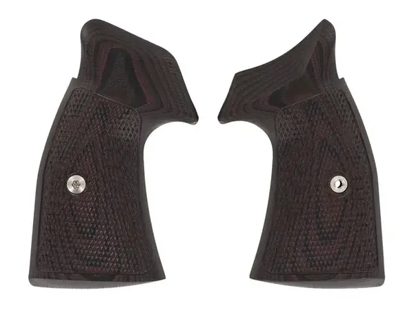 S&W K/L Frame Tac Diamond, Square Butt, Black Cherry