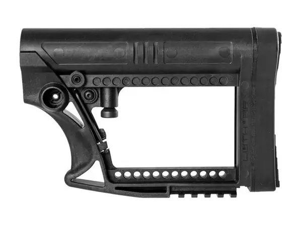 AR-15 Skullation Stock Assembly Collapsible Carbine Black