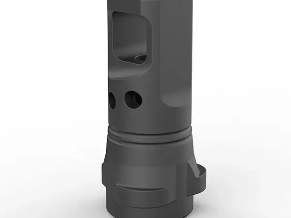 Echo 9mm Single-Port Muzzle Brake for Breek-LOK 3QD 1/2x28"