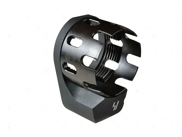 AR Receiver Enhanced Castle Nut With Ext QD Endplate Black