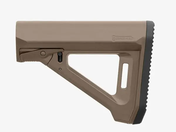MOE RL Collapsible Mil-Spec Carbine Stock for AR-15 FDE