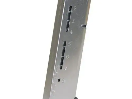 Govt .45 ACP 8-Rd, Silver, Polymer Base