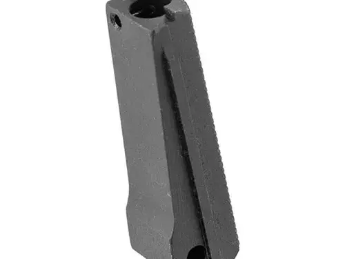 1911 Govt Black Checkered Steel Mainspring Housing