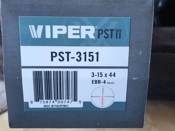 Vortex Viper 3-15x44 PST Gen II EBR-4 