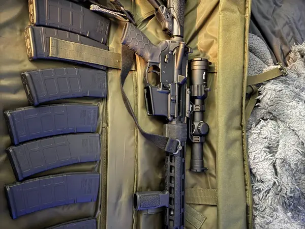 Psa Ar-15 geissele trigger, radian raptor charging handle, streamlight hlx-pro, scope and other accessories 